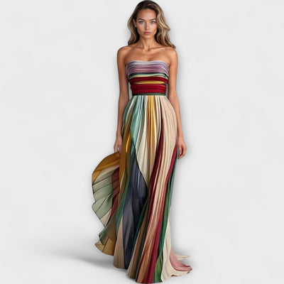 Flora - Robe sans manches colorée
