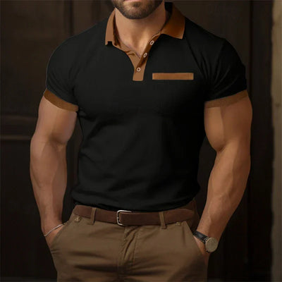 Polo homme élégant en coton – Confort respirant et style chic pour toutes occasions