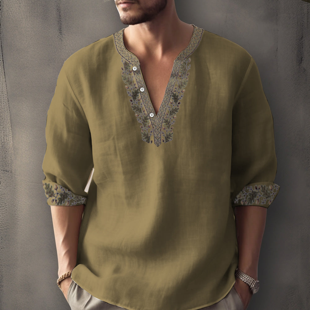 Sébastien - Chemise d'été décontractée à manches longues