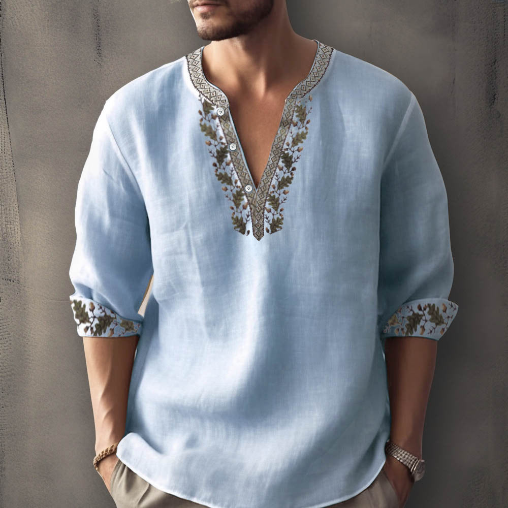 Sébastien - Chemise d'été décontractée à manches longues