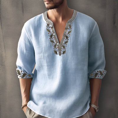 Sébastien - Chemise d'été décontractée à manches longues